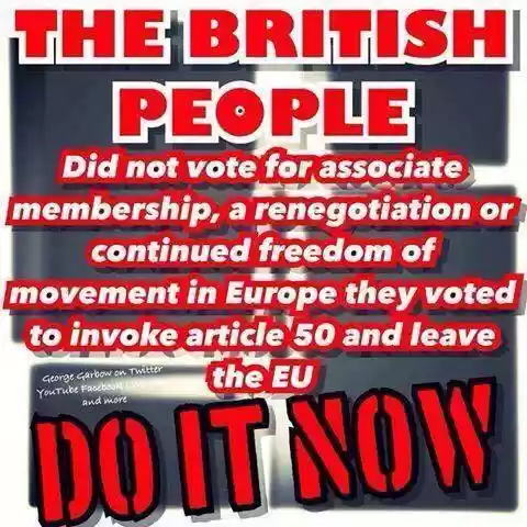 Leave the EU now